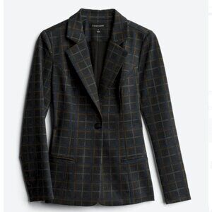 41 Hawthorn Langley Printed Ponte Blazer - Dark Grey - L